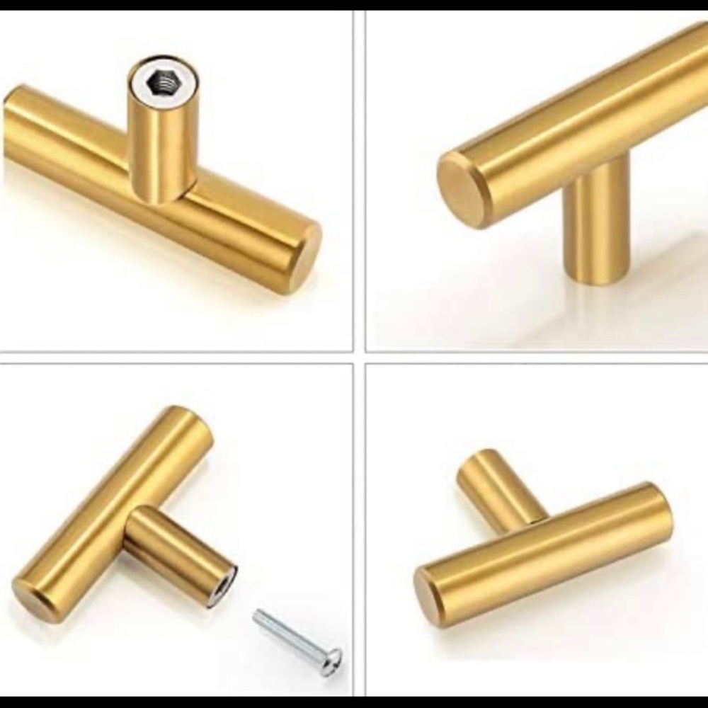 50 NEW-  Stylish gold knobs/pulls